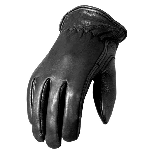 Hot Leathers® - Classic Deerskin Driving Gloves (Medium, Black)