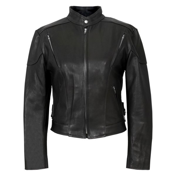 Hot Leathers® - USA Made Ladies Leather Jacket (Large, Black)