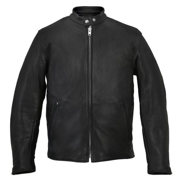 Hot Leathers® - Motorcycle Men's Leather Jacket (46, Black)