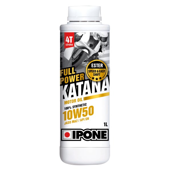 IPONE® - Katana Full Power SAE 10W-50 Full Synthetic Motor Oil, 1 Liter