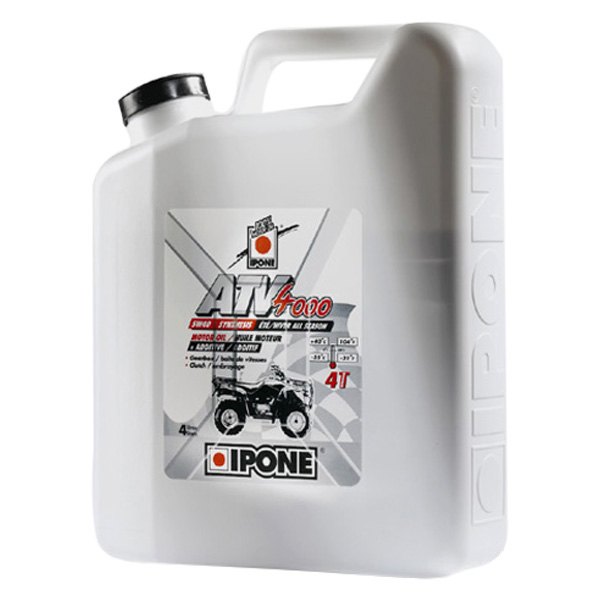IPONE® - ATV 4000 SAE 5W-40 Semi-Synthetic Motor Oil & Additive, 4 Liters