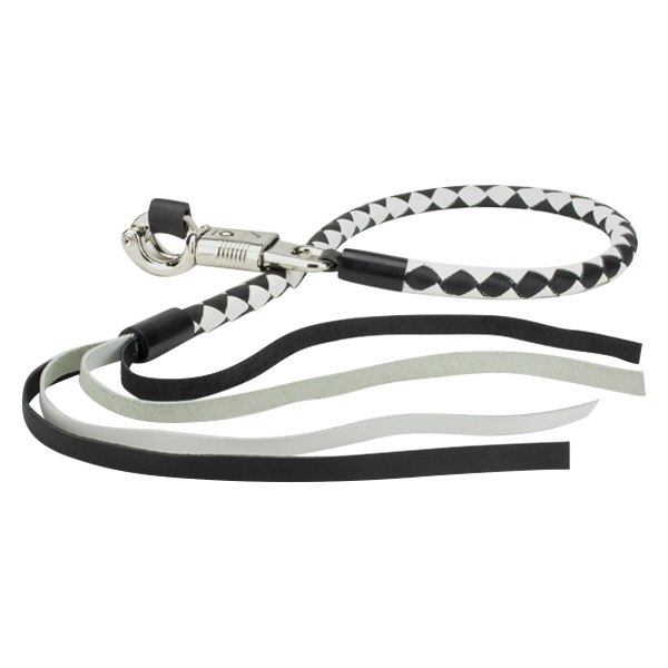 Iron Braid® - 1/2" Braided Black/White Get Back Whip