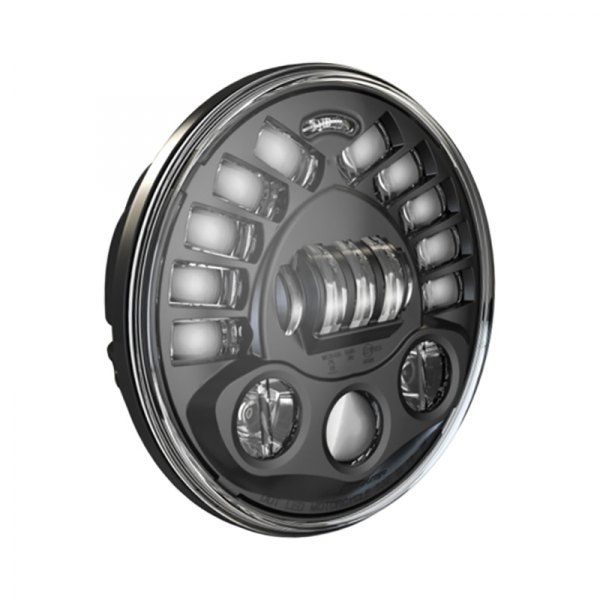 J.W. Speaker® - 8791 Adaptive 2 Dual Burn™ 7" Round Black Projector LED Headlight