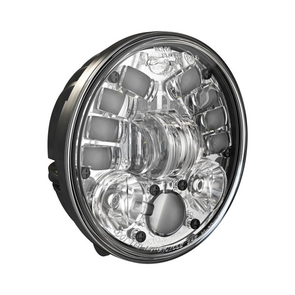 J.W. Speaker® - 8691 Adaptive 2 Dual Burn™ 5 3/4" Round Chrome Projector LED Headlight