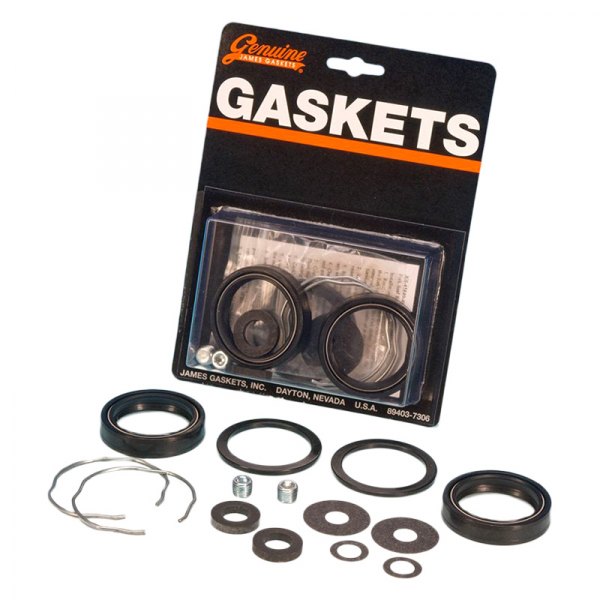 James Gaskets® - Front Fork Gasket and Seal Kit with Metal Spacer