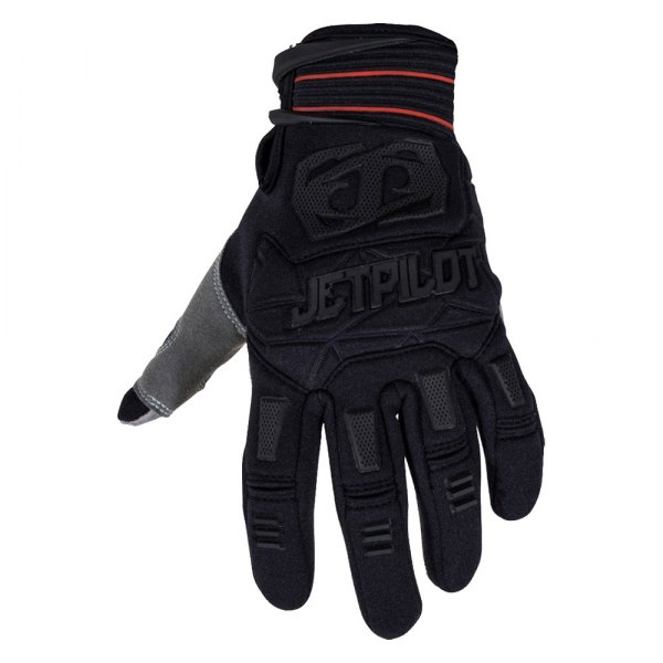 Jet Pilot® - Matrix Race Full Finger Gloves (Large, Black/Red)