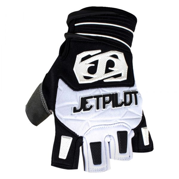 Jet Pilot® - Short Finger Gloves (Medium, Black/White)