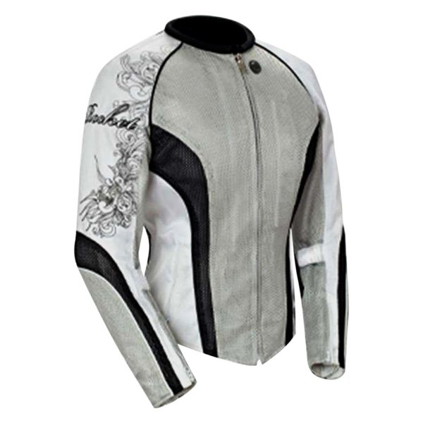 Joe Rocket® - Cleo 2.2 Mesh Women's Textile Jacket (X-Small, Silver/Black/White)
