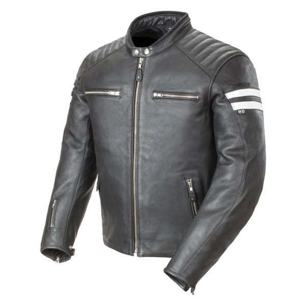 Joe Rocket® - Classic '92 Men's Leather Jacket (X-Large, Black/White)