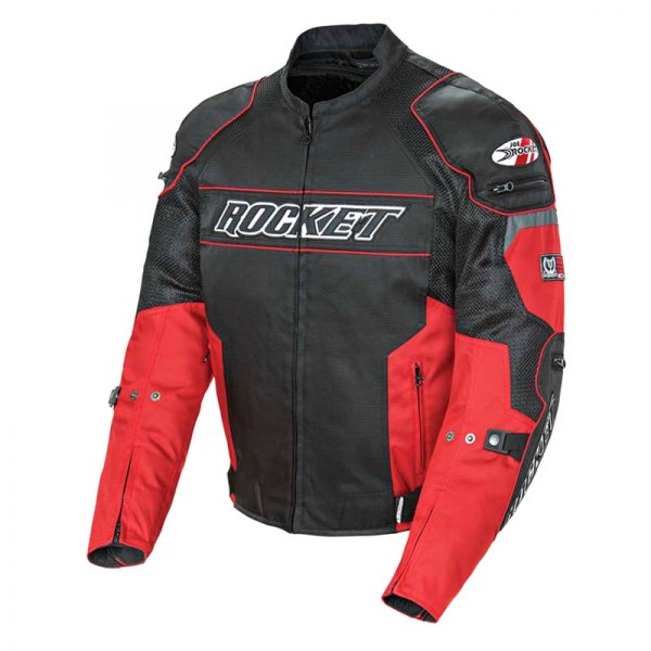 Joe Rocket® - Resistor Mesh Men's Textile Jacket (Medium, Red/Black)