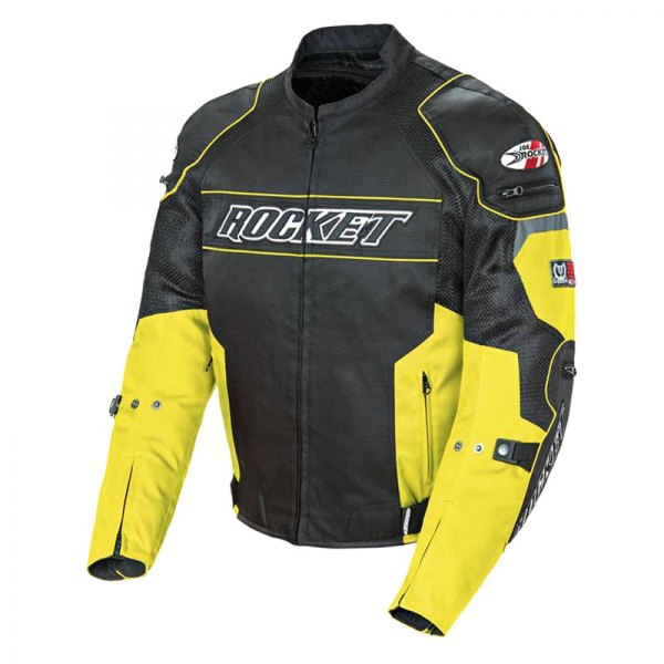 Joe Rocket® - Resistor Mesh Men's Textile Jacket (Large, Yellow/Black)