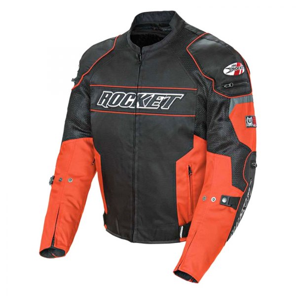 Joe Rocket® - Resistor Mesh Men's Textile Jacket (Small, Orange/Black)