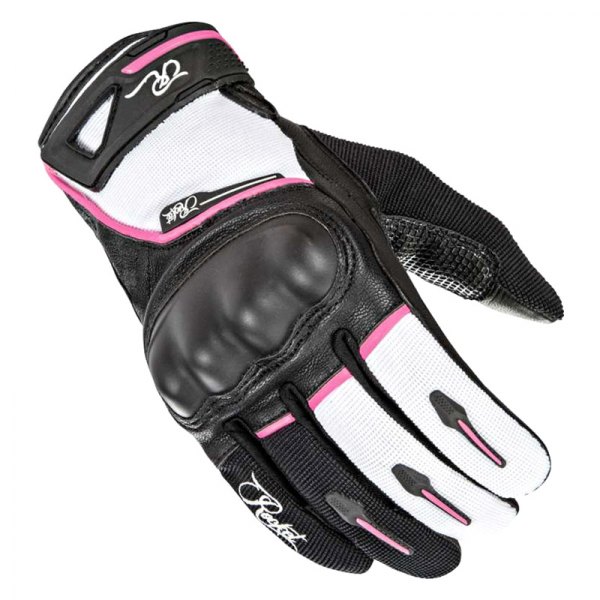 Joe Rocket® - Super Moto Women's Gloves (X-Large, Black/White/Pink)