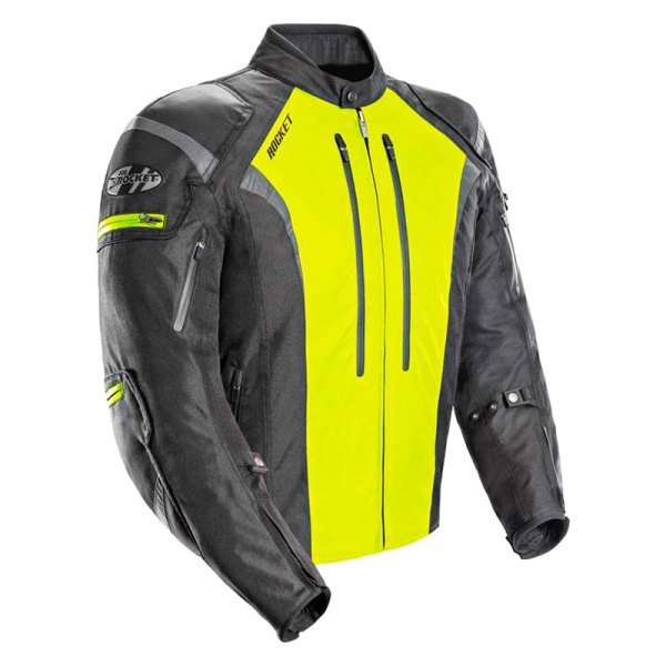 Joe Rocket® - Atomic 5.0 Men's Textile Jacket (Large, Black/Hi-Viz)