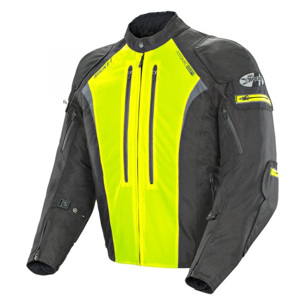 Joe Rocket® - Atomic Ion Men's Textile Jacket (3X-Large, Black/Hi-Viz)