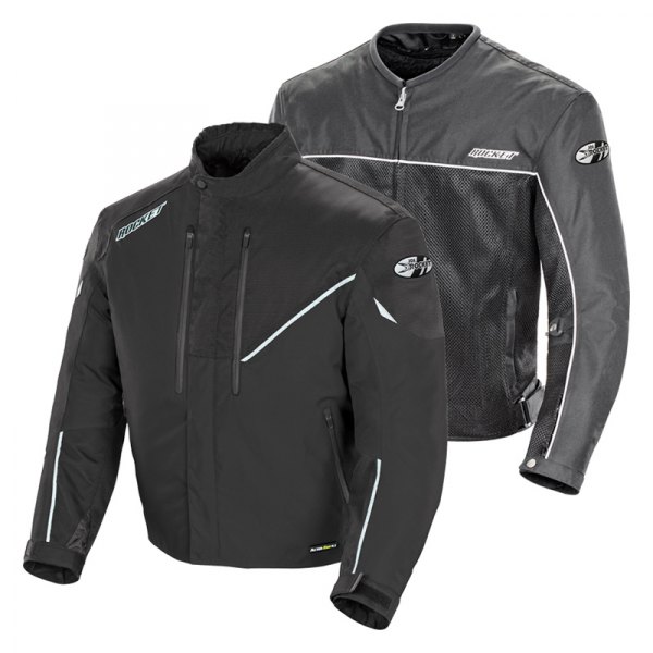 Joe Rocket® - Alter Ego 4.1 Men's Textile Jacket (2X-Large (Tall), Black/Black)