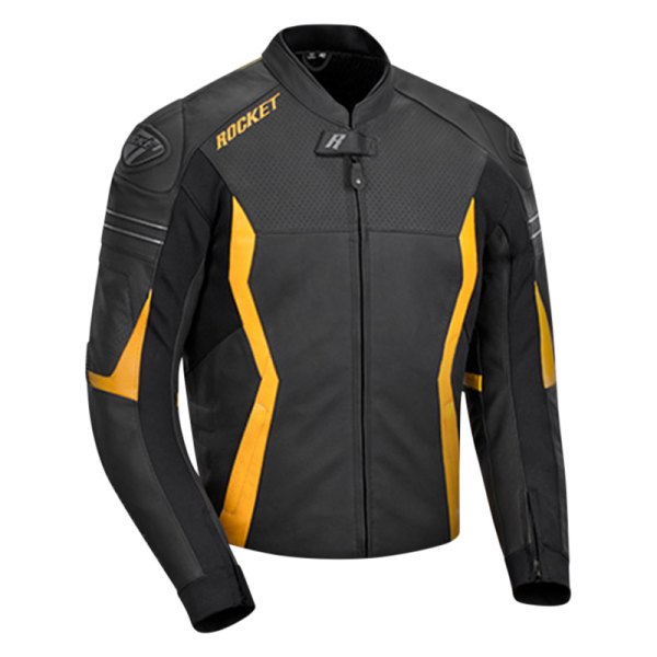 Joe Rocket® - GPX Sport Leather Jacket (44, Black/Yellow)