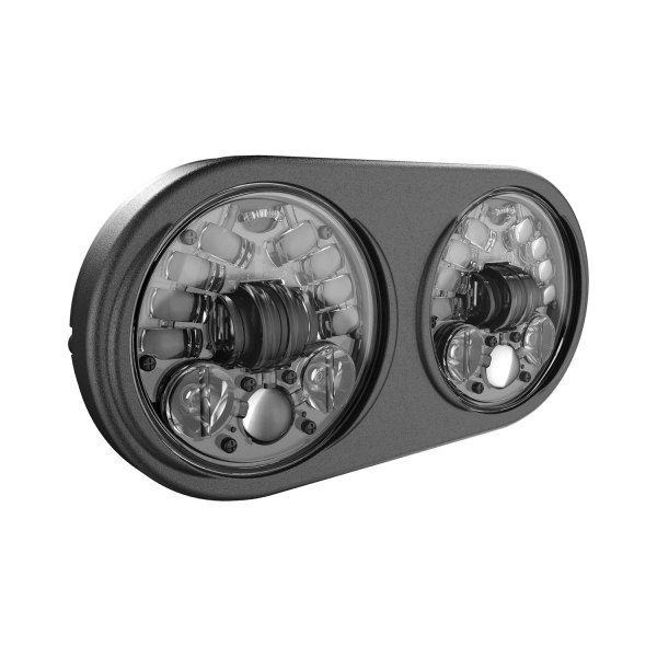 J.W. Speaker® - 5 3/4" Round Dual Black Projector LED Headlights