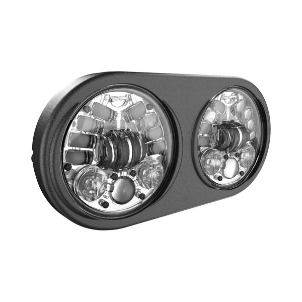 J.W. Speaker® - 5 3/4" Round Dual Chrome Projector LED Headlights