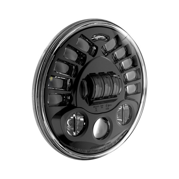 J.W. Speaker® - 8790 Adaptive 2 Dual Burn™ 7" Round Black Projector LED Headlight