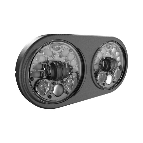 J.W. Speaker® - 5 3/4" Round Dual Black Projector LED Headlights