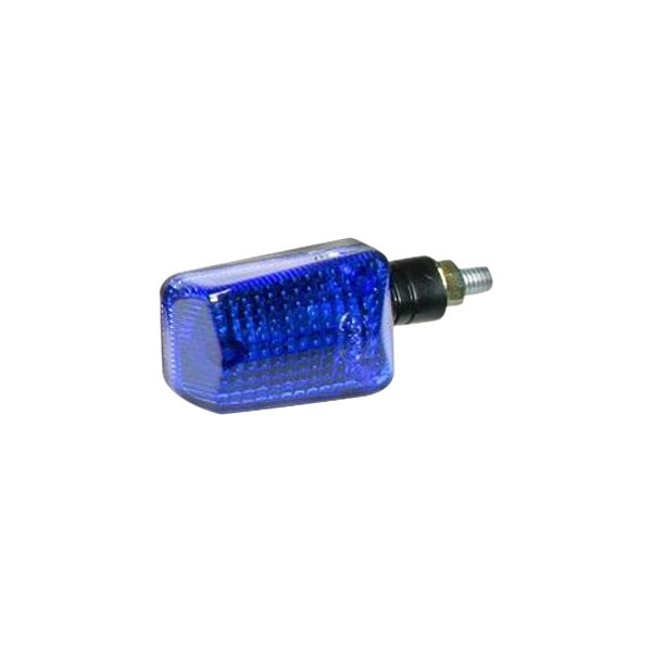 K&S Technologies® - Mini-Stalk Black Marker Lights with Blue Lenses