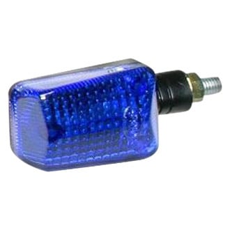 K&S Technologies® - Mini-Stalk Black Marker Lights with Blue Lenses