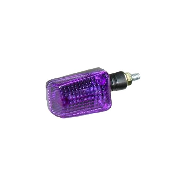 K&S Technologies® - Mini-Stalk Black Marker Lights with Purple Lenses