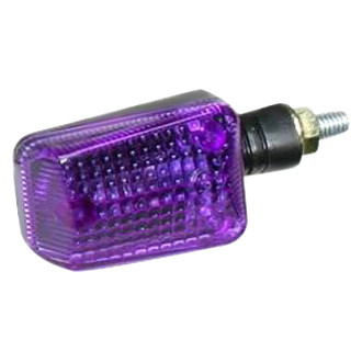 K&S Technologies® - Mini-Stalk Black Marker Lights with Purple Lenses