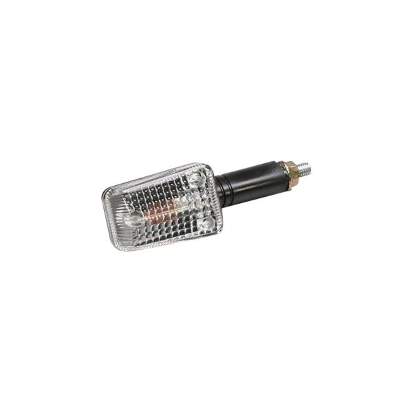 K&S Technologies® - Mini-Stalk Long Stem Black Marker Lights with Clear Lenses
