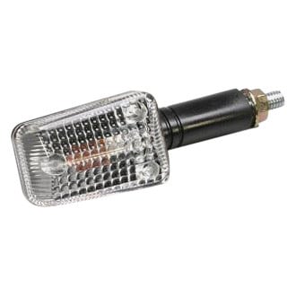K&S Technologies® - Mini-Stalk Long Stem Black Marker Lights with Clear Lenses