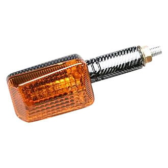 K&S Technologies® - Mini-Stalk Long Stem Carbon Marker Lights with Amber Lenses