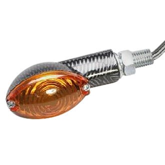 K&S Technologies® - Mini-Stalk Ultra Small Carbon Marker Lights with Amber Lenses