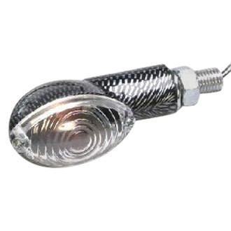 K&S Technologies® - Mini-Stalk Ultra Small Carbon Marker Lights with Clear Lenses