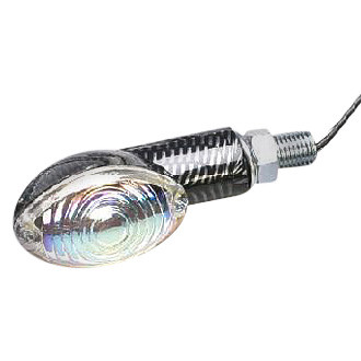 K&S Technologies® - Mini-Stalk Ultra Small Carbon Marker Lights with Rainbow Lenses