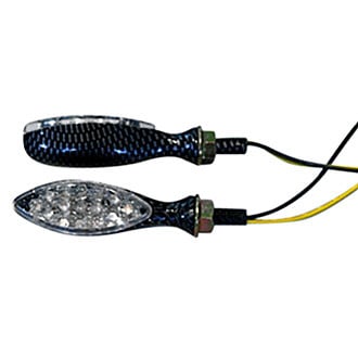 K&S Technologies® - Ultra Mini Stalk Carbon Oval LED Marker Lights