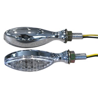 K&S Technologies® - Ultra Mini Stalk Chrome Oval LED Marker Lights