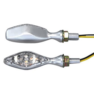 K&S Technologies® - Ultra Diamond Brushed Chrome LED Mini-Marker Lights