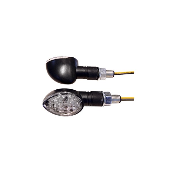 K&S Technologies® - Ultra Mini Stalk Black Oval LED Marker Lights
