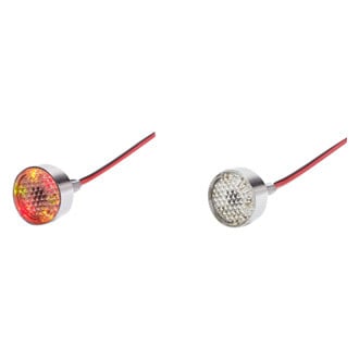 K&S Technologies® - 3-Light Revolving LED Chrome License Plate Bolts