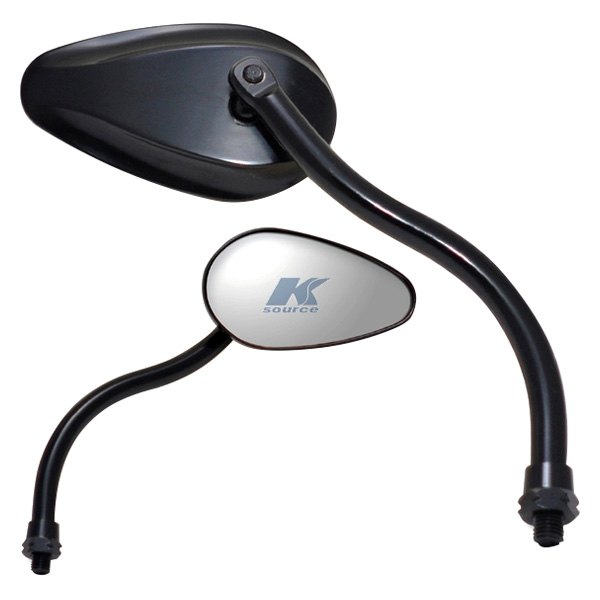 K Source® - Xtreme Foldaway Right Side Teardrop Black Mirror