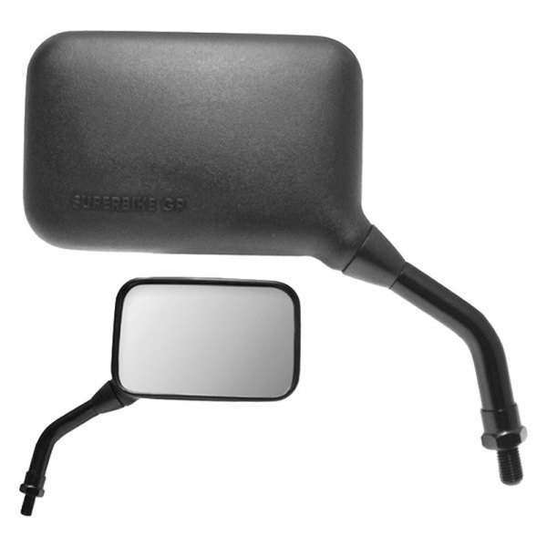 K Source® - AX Motorcycle Right Side Black Mirror without Automatic Dimming