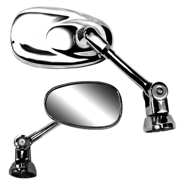 K Source® - Foldaway Left Side Chrome Mirror