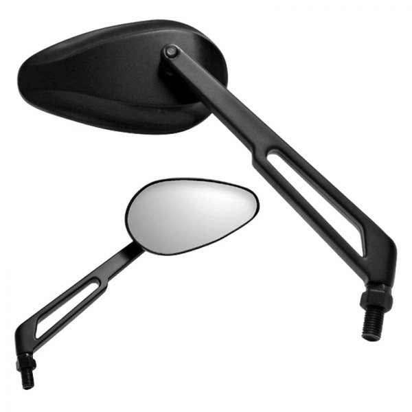 K Source® - Xtreme Foldaway Left Side Teardrop Black Mirror