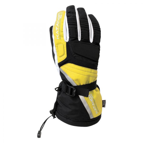 Katahdin Extreme Gear® - Cyclone Snowmobile Men's Gloves (Small, Yellow)