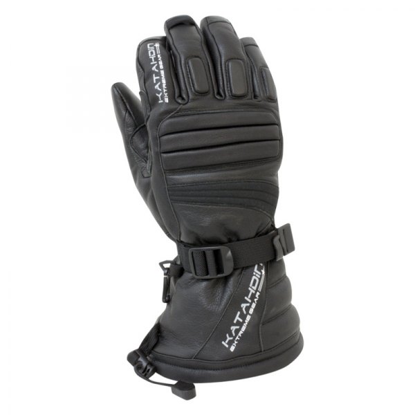 Katahdin Extreme Gear® - Torque Snowmobile Men's Leather Gloves (Large, Black)