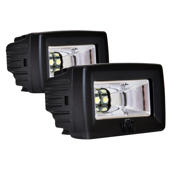 KC HiLiTES® - C-Series 2" 2x20W Flood Beam LED Lights