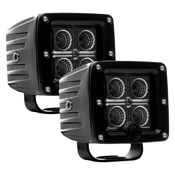 KC HiLiTES® - C-Series 3" 2x12W Cube Flood Beam LED Lights