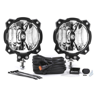 KC HiLiTES® - Gravity™ Pro6 6" 2x20W Round Driving Beam LED Lights