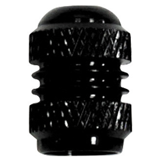 Keiti® - Black Knurled Tire Valve Caps